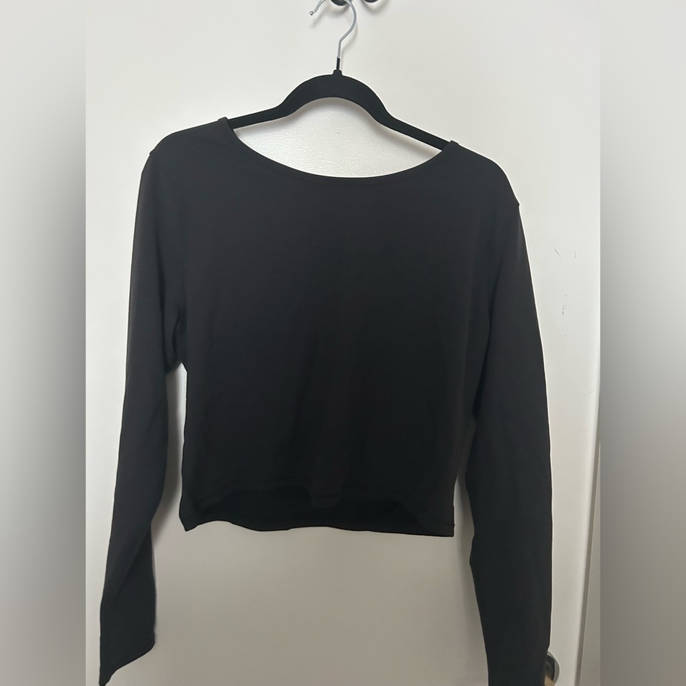 lululemon athletica Black Cropped Wundertrain